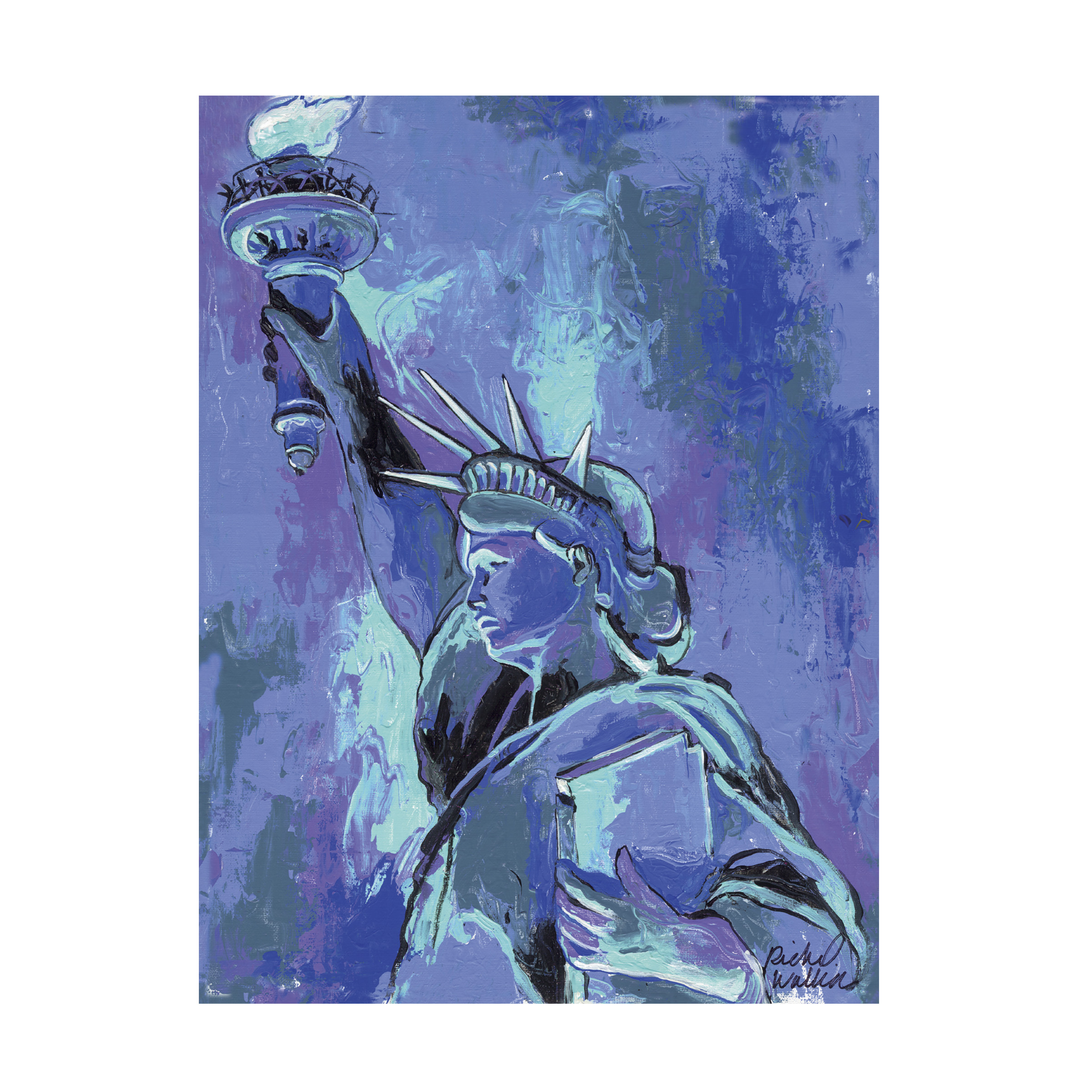 Richard Wallich 'Statue of Liberty 2' Canvas Art