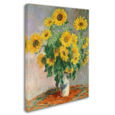 Claude Monet 'Sunflowers' Canvas Art