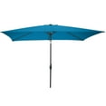 thumbnail image 1 of Pure Garden 10’ Rectangular Patio Umbrella with Push Button Tilt, Turquoise, 1 of 8