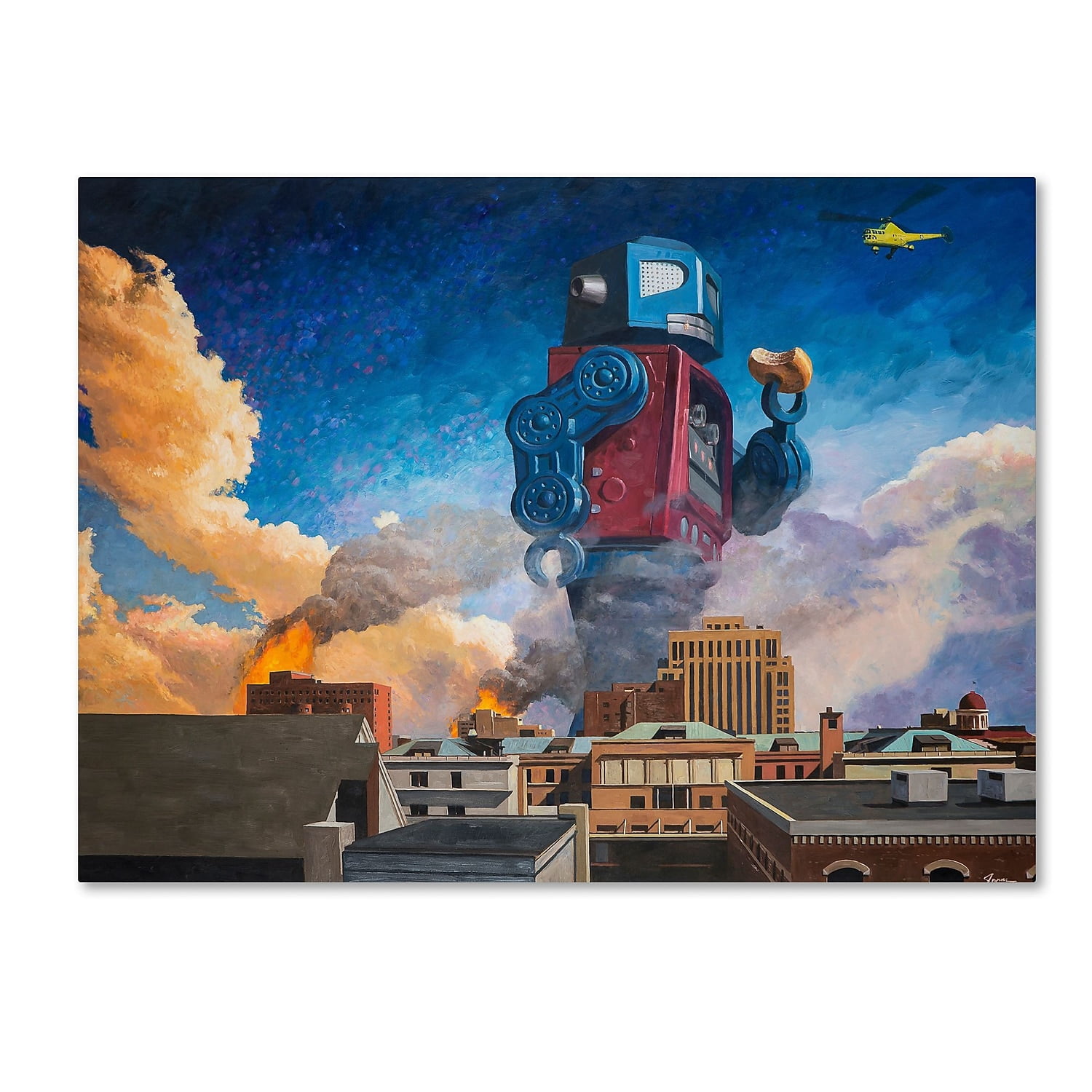 Eric Joyner 'Lunchbreak' Canvas Art