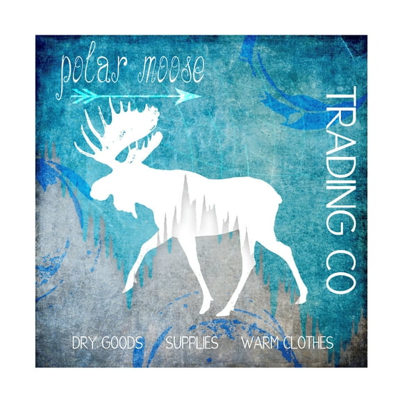 LightBoxJournal 'Polar Ice Moose' Canvas Art
