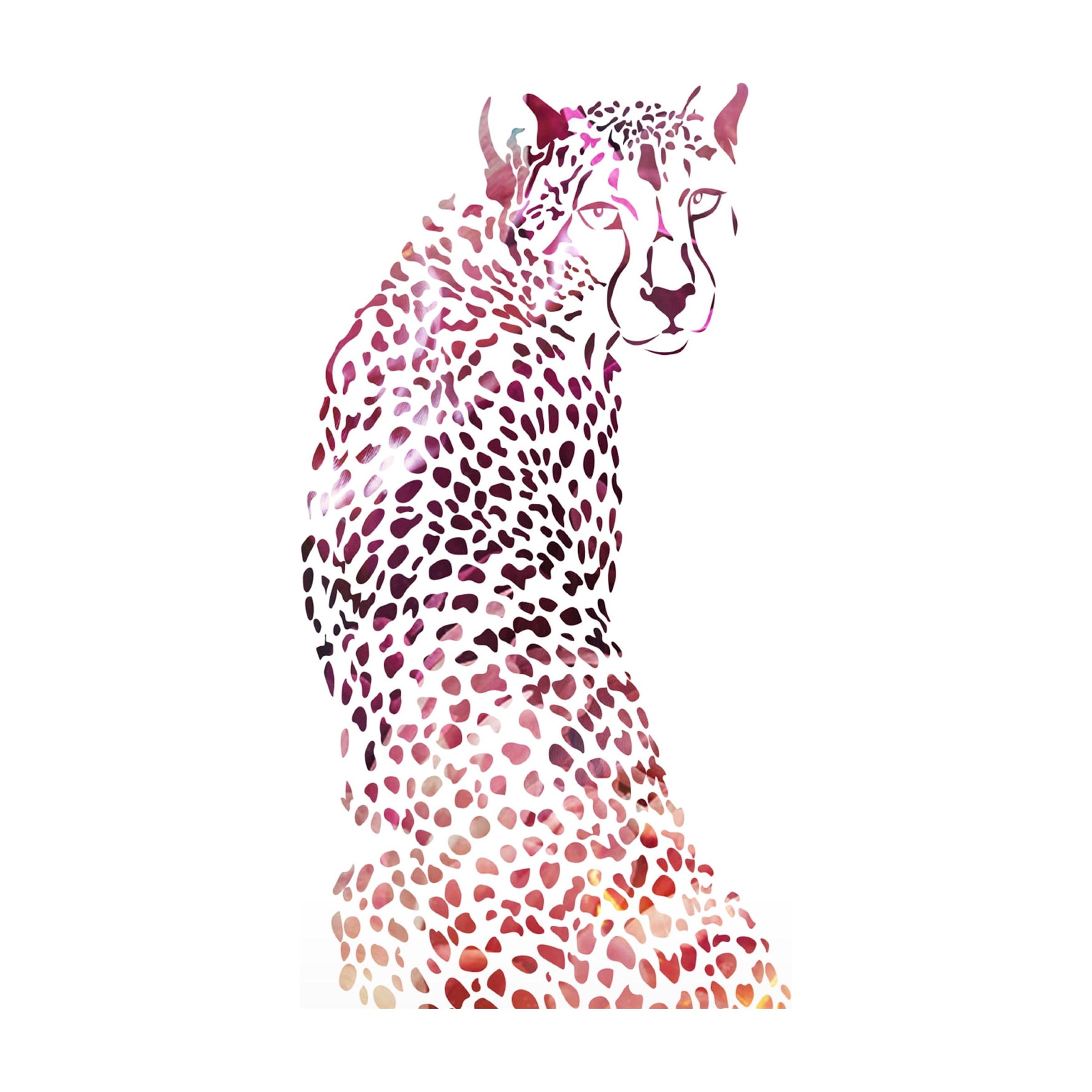 Sarah Manovski 'Pink Cheetah' Canvas Art