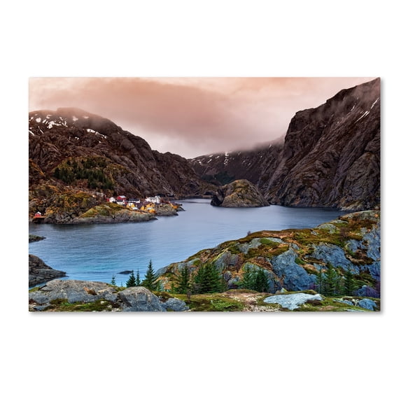 Liloni Luca 'Norwegian Village' Canvas Art