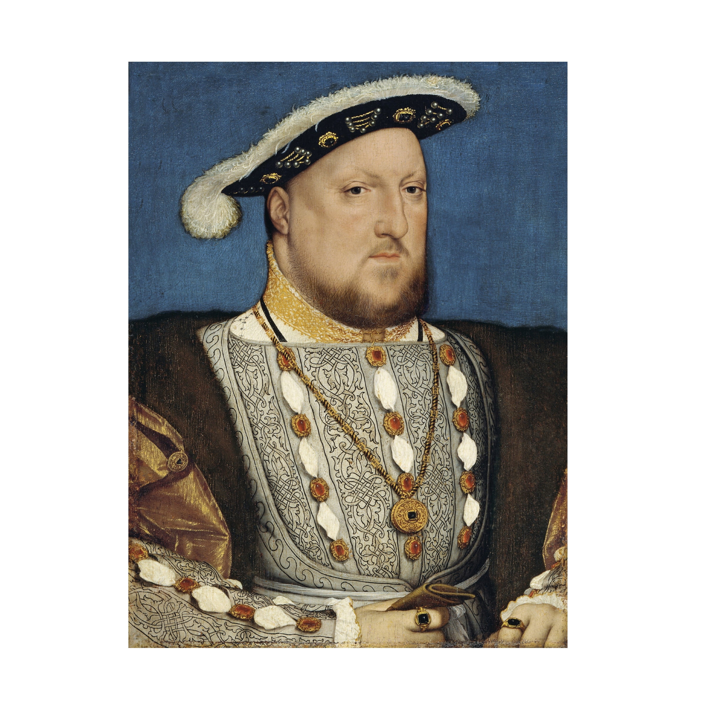 Hans Holbein 'Portrait Of Henry Viii Of England' Canvas Art