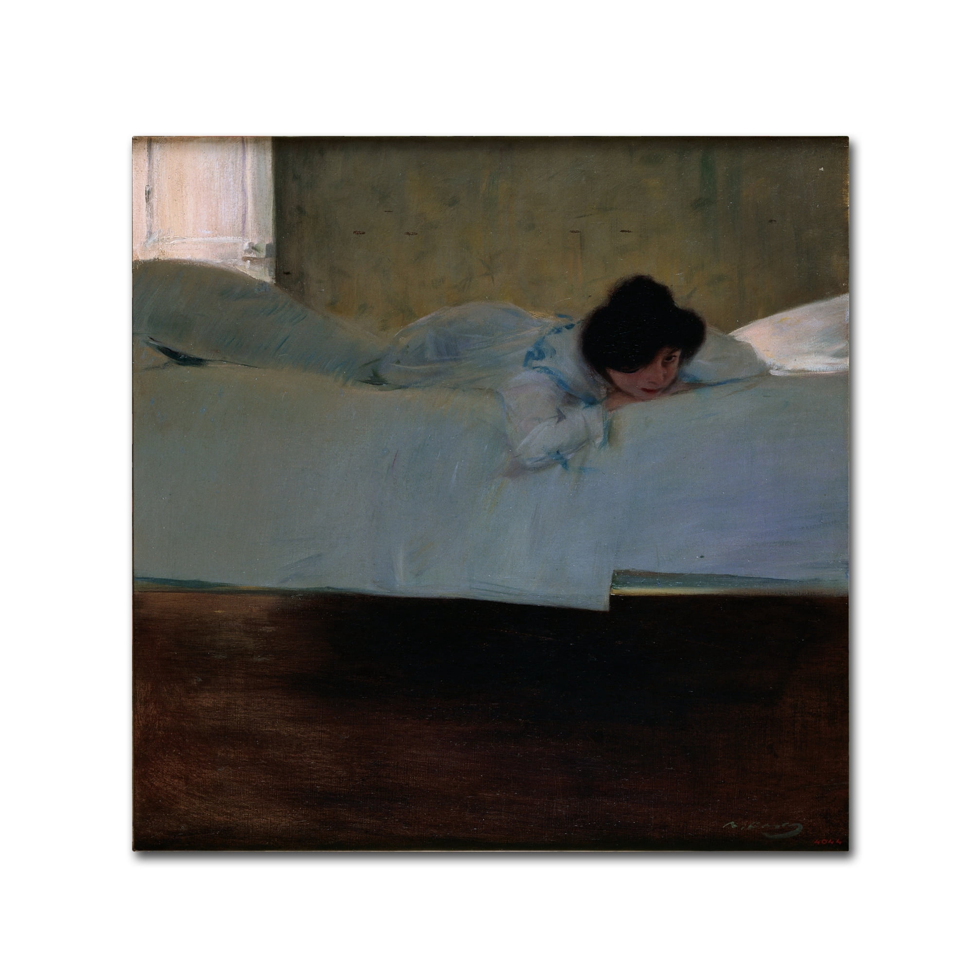 Ramon Casas 'Laziness' Canvas Art