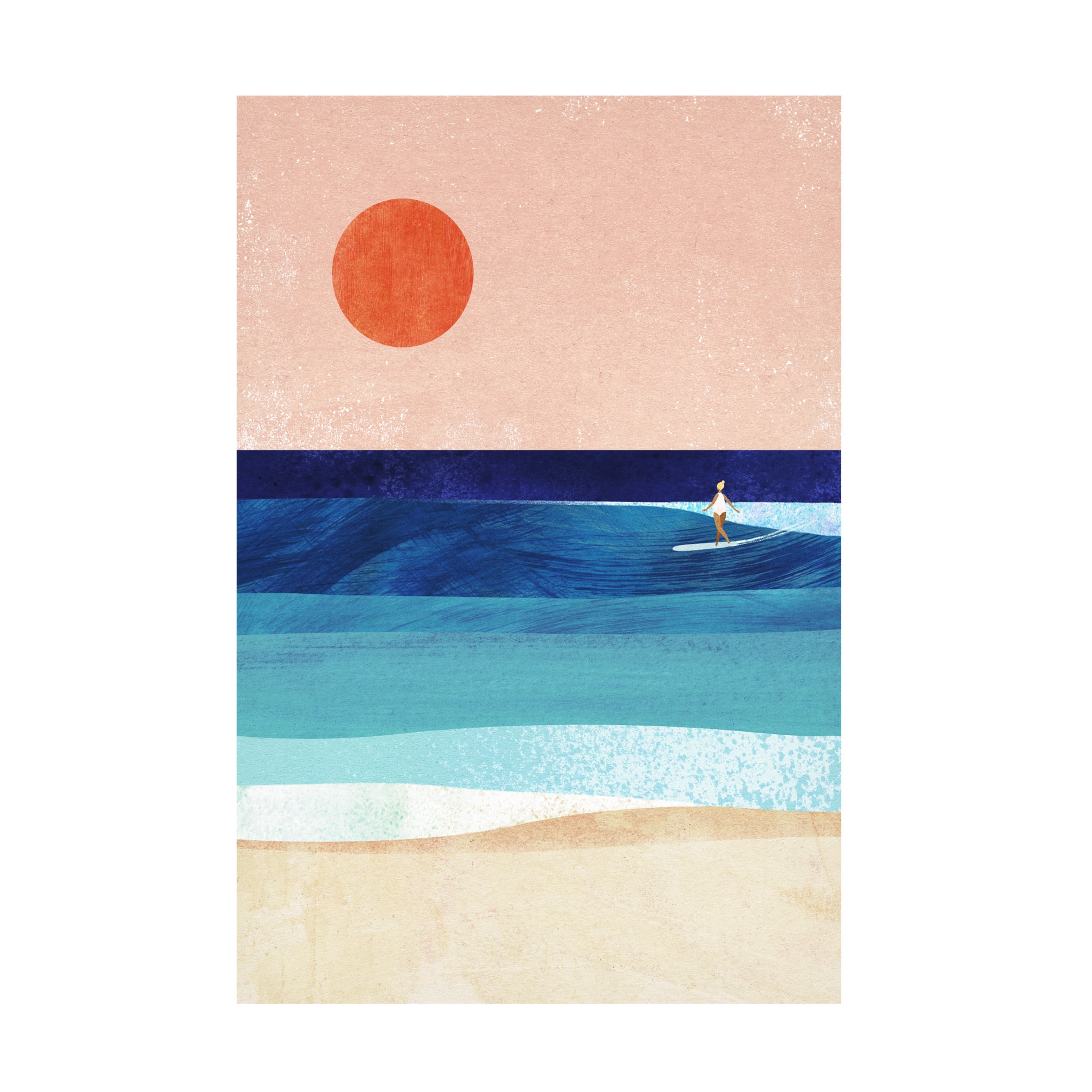 longwayhome 'Surf Girl' Canvas Art