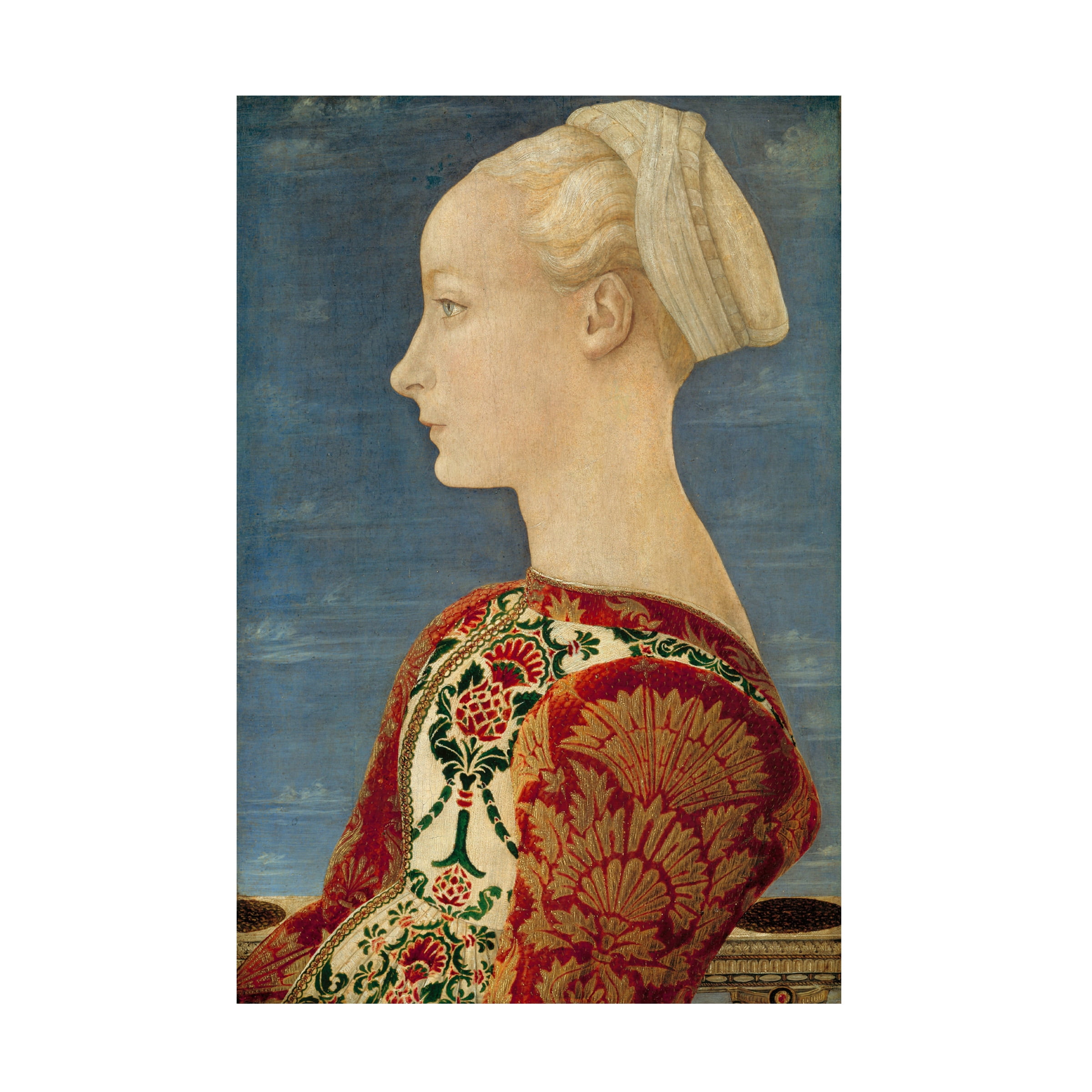 Antonio Del Pollaiuolo 'Portrait Of A Young Lady' Canvas Art