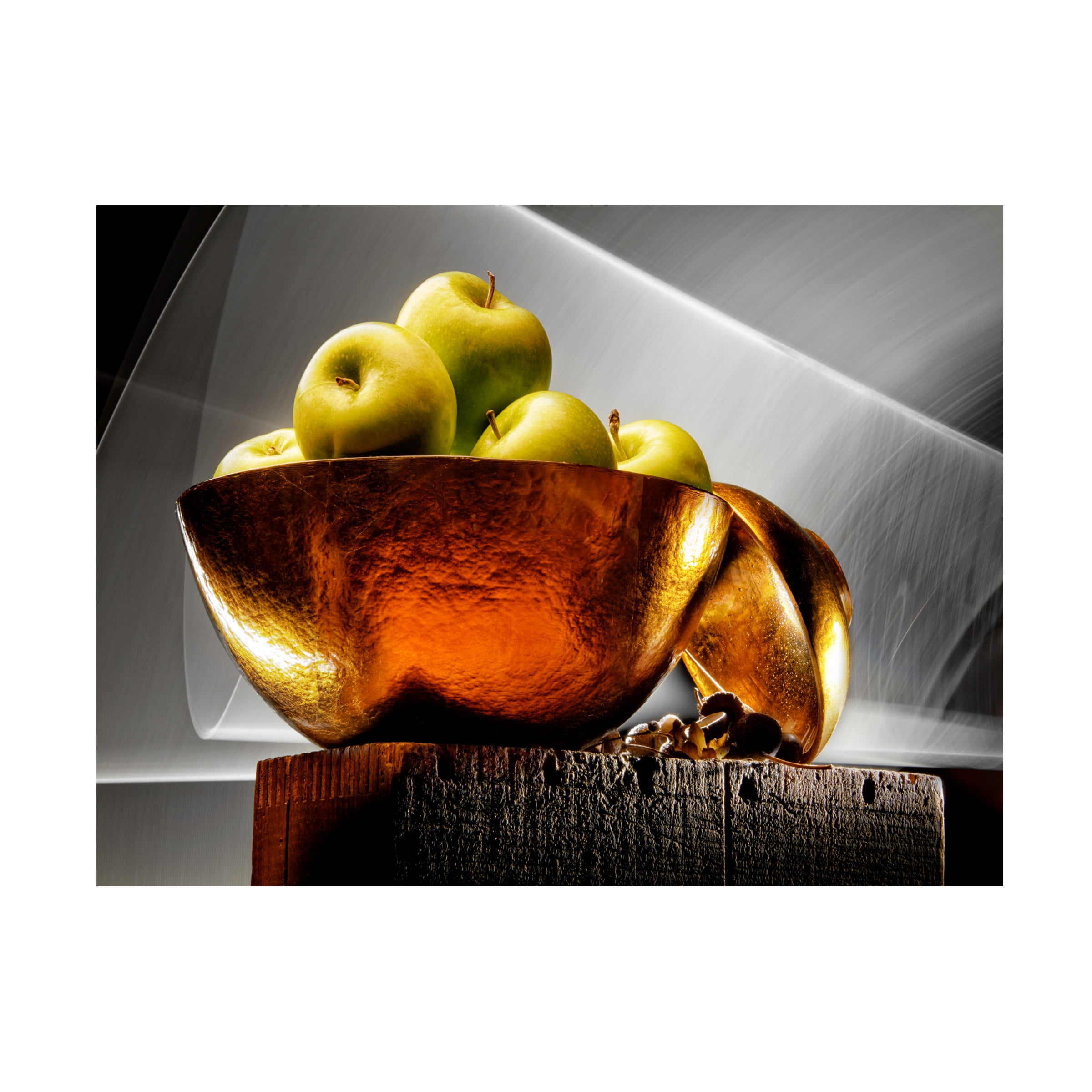 Joe Felzman Photography 'Apple In A Gold Bowl' Canvas Art