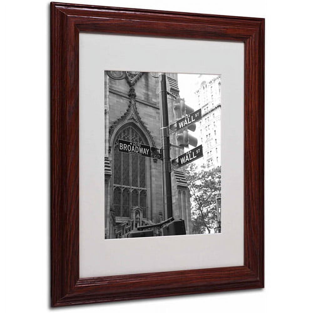 Matted art under acrylic in a wood frame