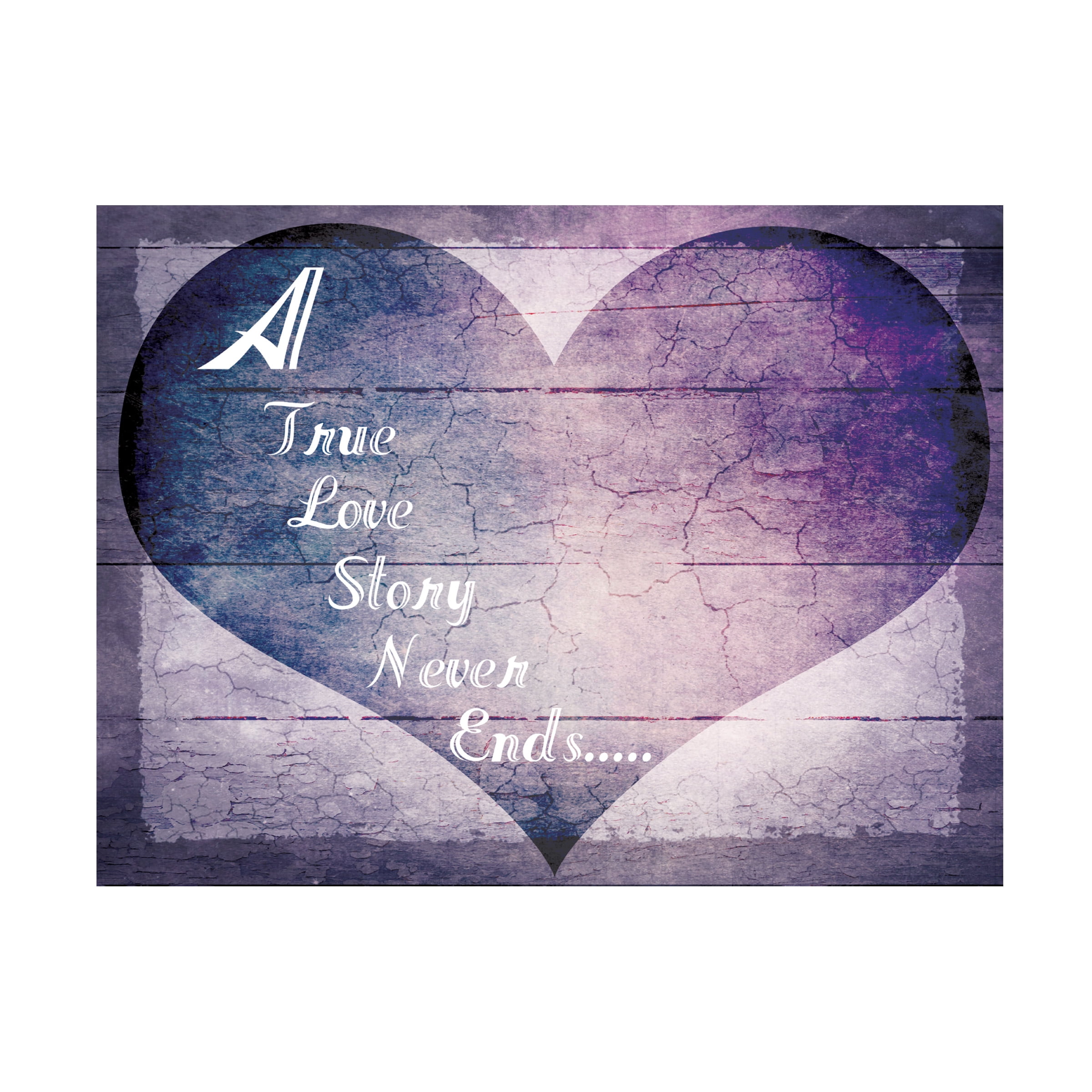 LightBoxJournal 'A True Love Story Never Ends' Canvas Art