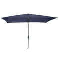 thumbnail image 1 of Pure Garden 10’ Rectangular Patio Umbrella with Push Button Tilt, Navy, 1 of 9