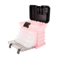 thumbnail image 1 of Storage and Toolbox- Durable Organizer Utility Box with 4 Compartments for Hardware Fish Tackle Beads and More by Stalwart (Pink), 1 of 6