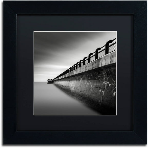 Dave MacVicar 'Water Works 2' Black Matted Framed Art