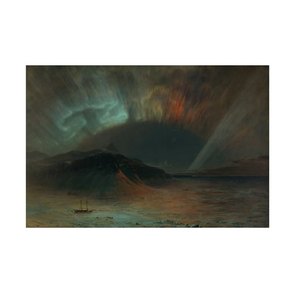 Church 'Aurora Borealis' Canvas Art