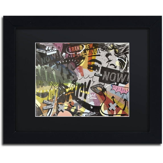 Dan Monteavaro 'Anyone Now' Black Matted Framed Art