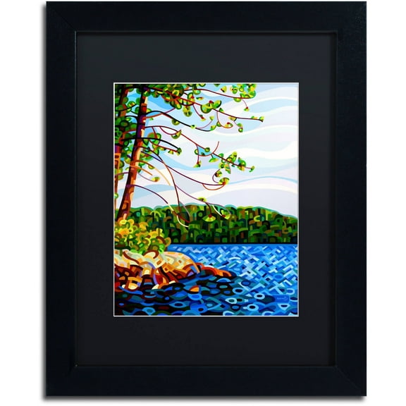 Mandy Budan 'View From Mazengah' Black Matted Framed Art