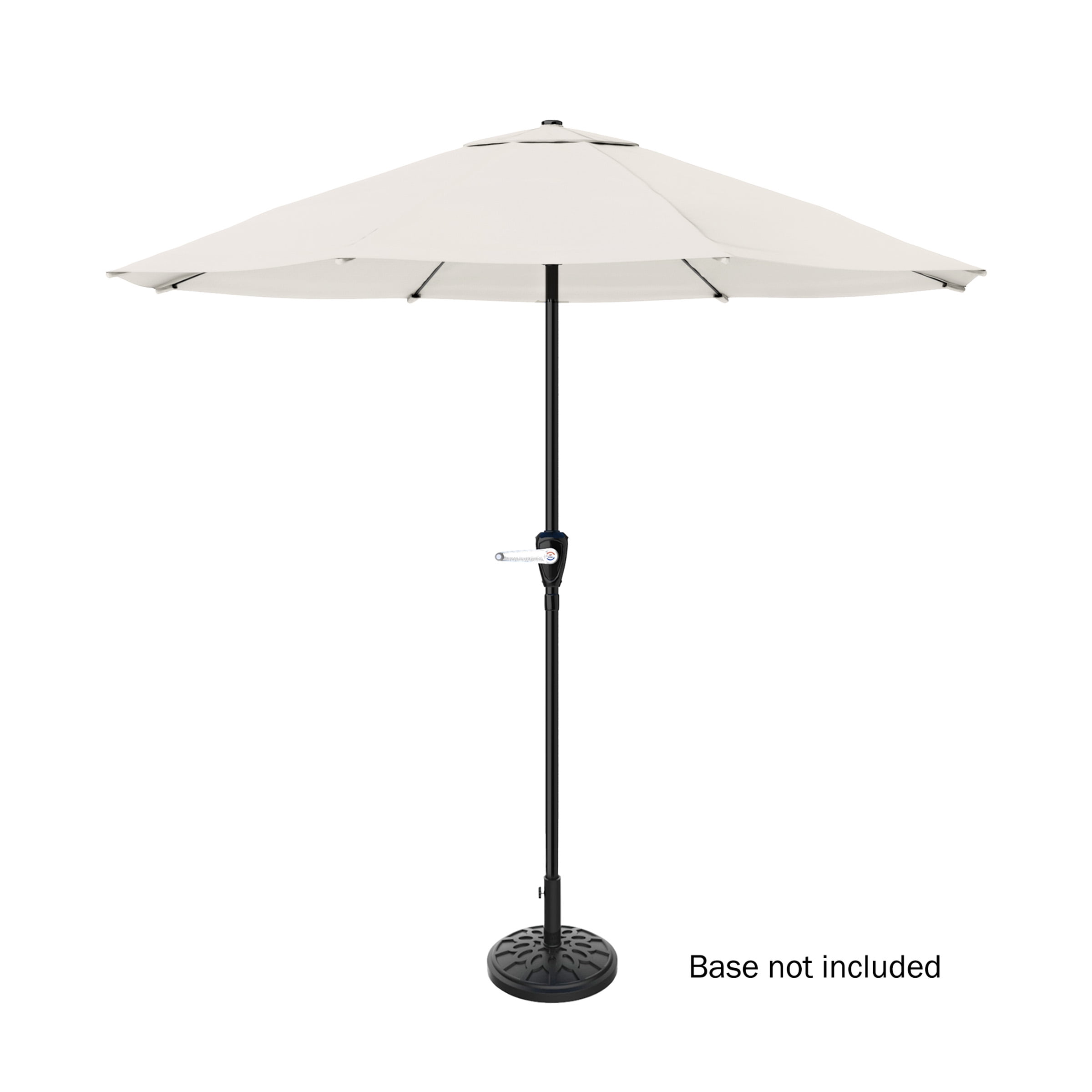 Pure Garden 9FT Outdoor Vented Patio Umbrella with Easy Crank (Tan)