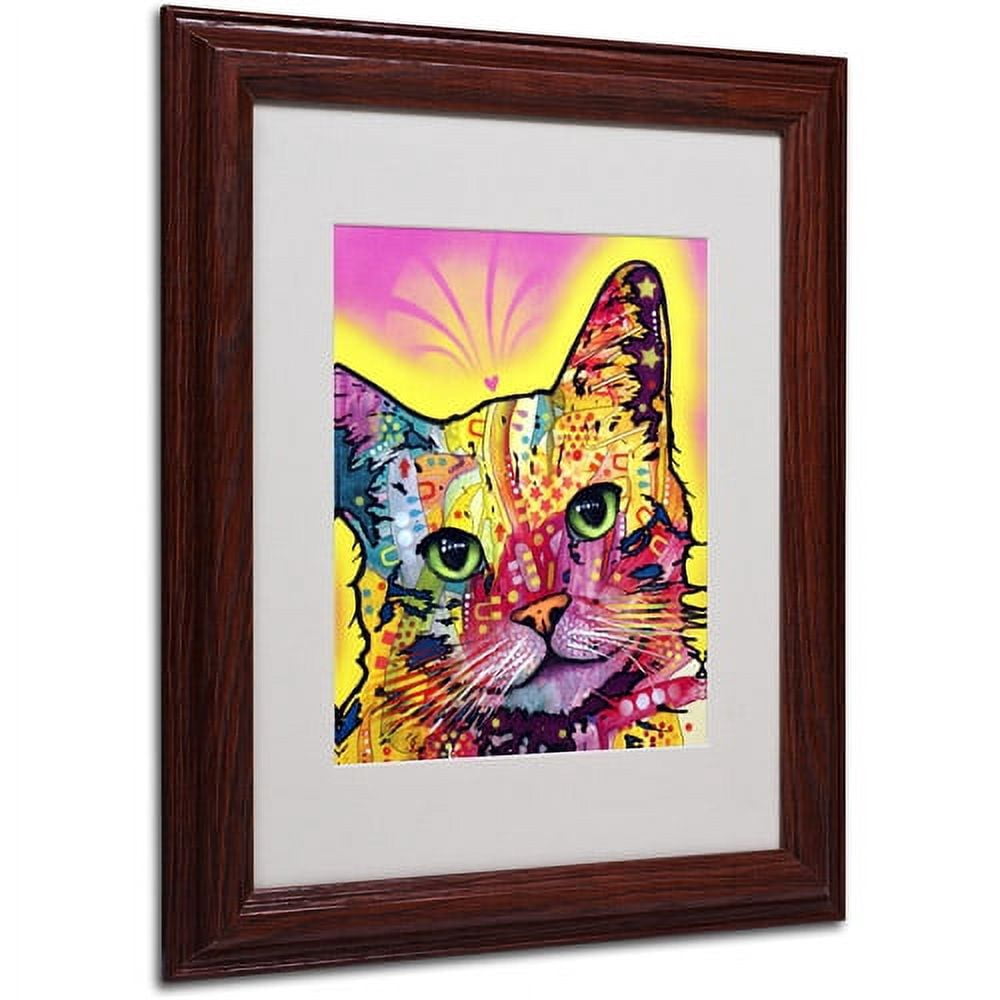 Matted art under acrylic in a wood frame