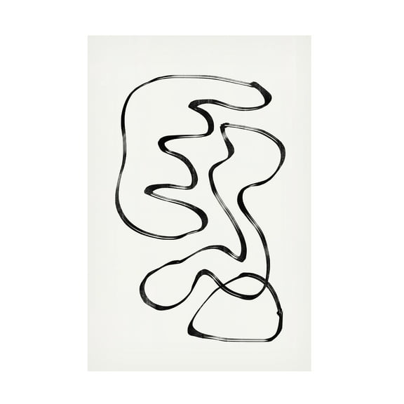 THE MIUUS STUDIO 'Abstract Line No4' Canvas Art