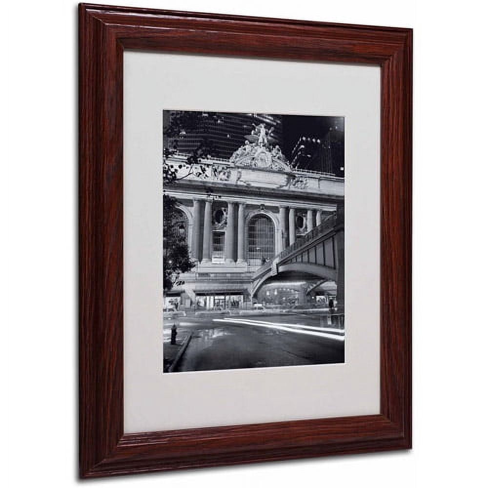 Matted art under acrylic in a wood frame