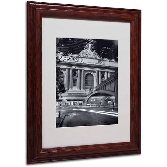 Matted art under acrylic in a wood frame