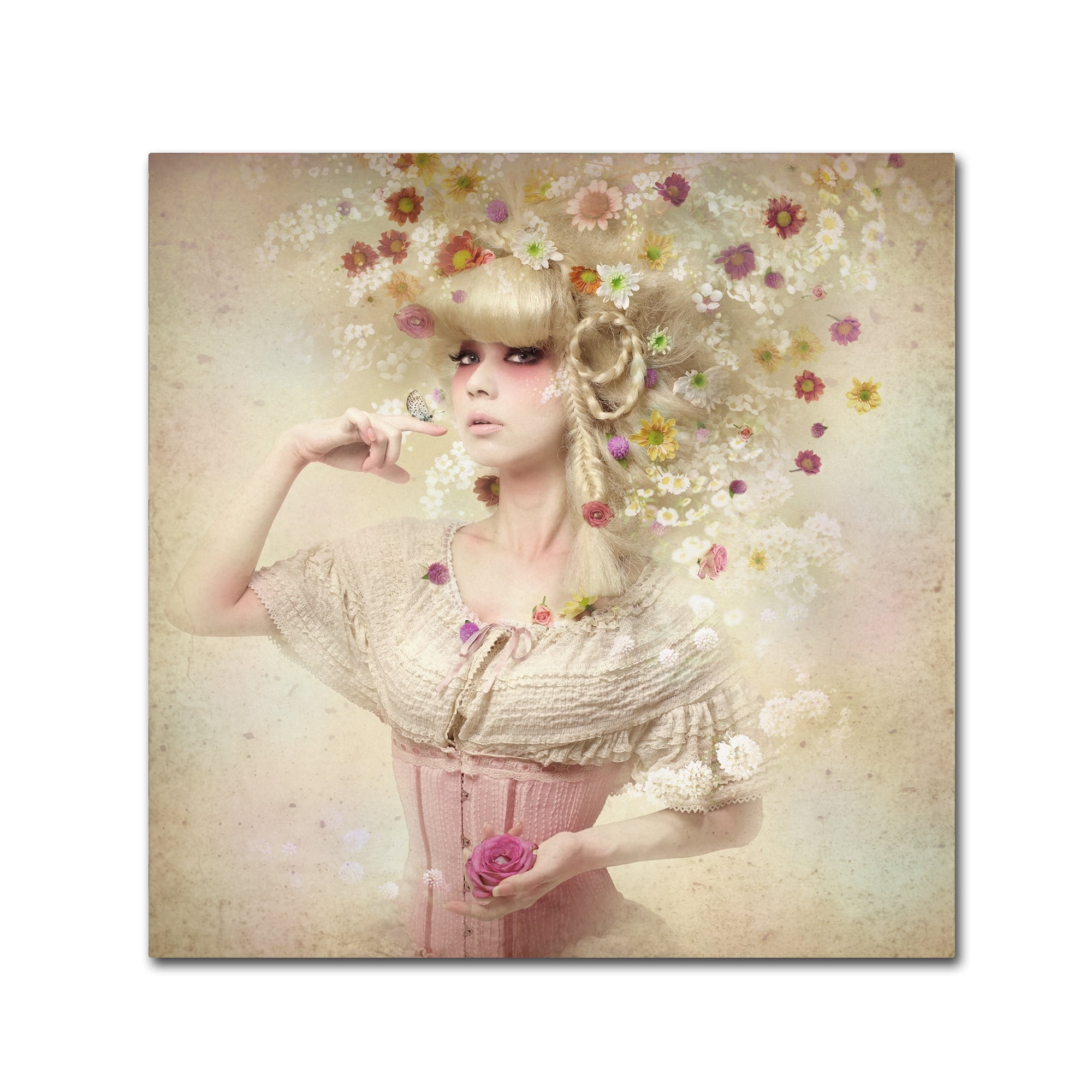 Kiyo Murakami 'Girl Of The Flower Garden' Canvas Art