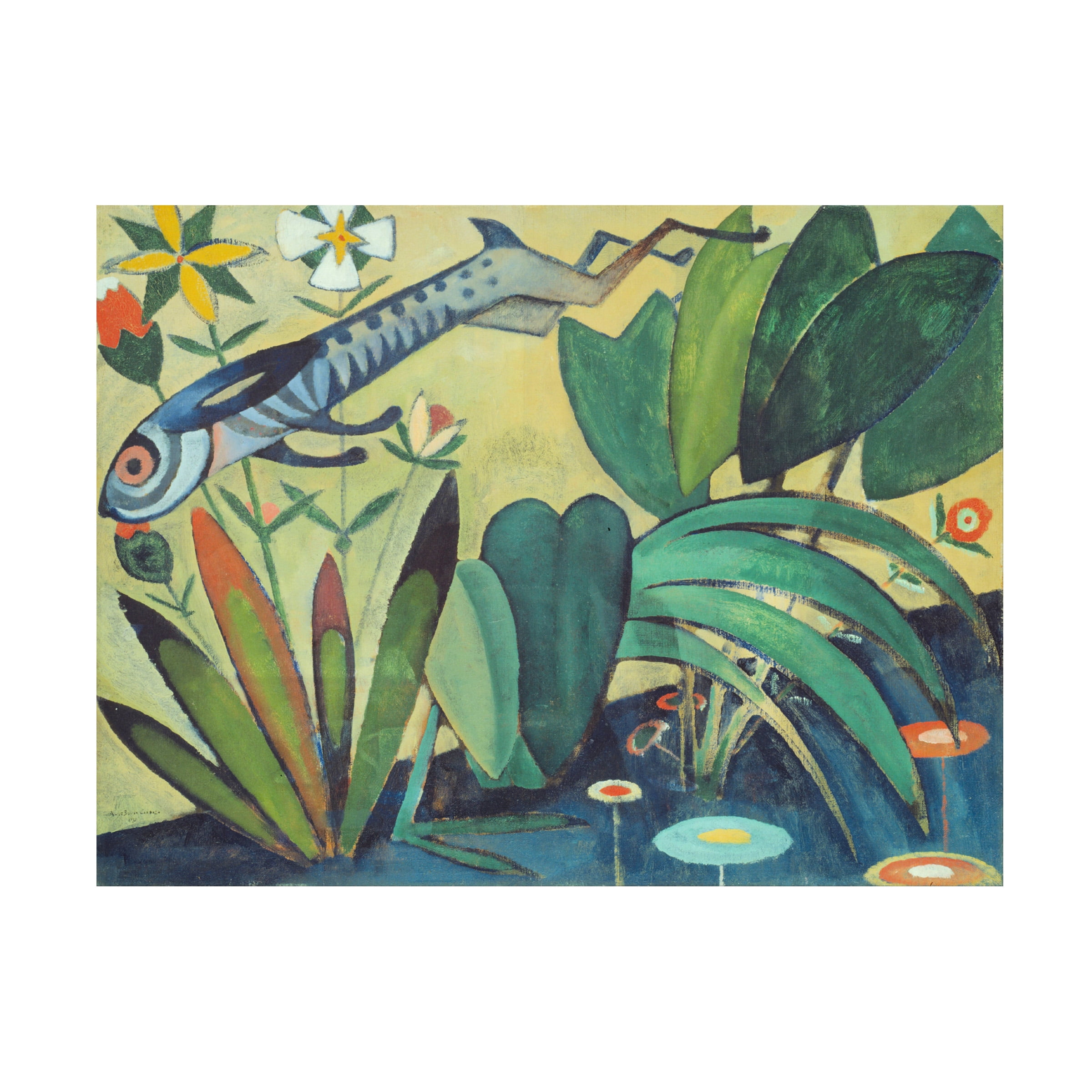 Souza Cardoso 'The Leap Of The Rabbit' Canvas Art