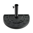 thumbnail image 1 of Pure Garden 20lb Half Round Umbrella Base for Patios and Balconies (Black), 1 of 2