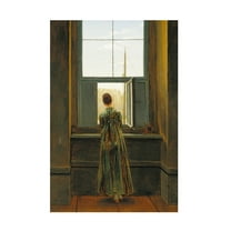 Caspar David Friedrich 'Woman At A Window' Canvas Art