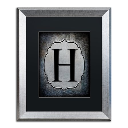 LightBoxJournal 'Letter H' Black Matted Framed Art