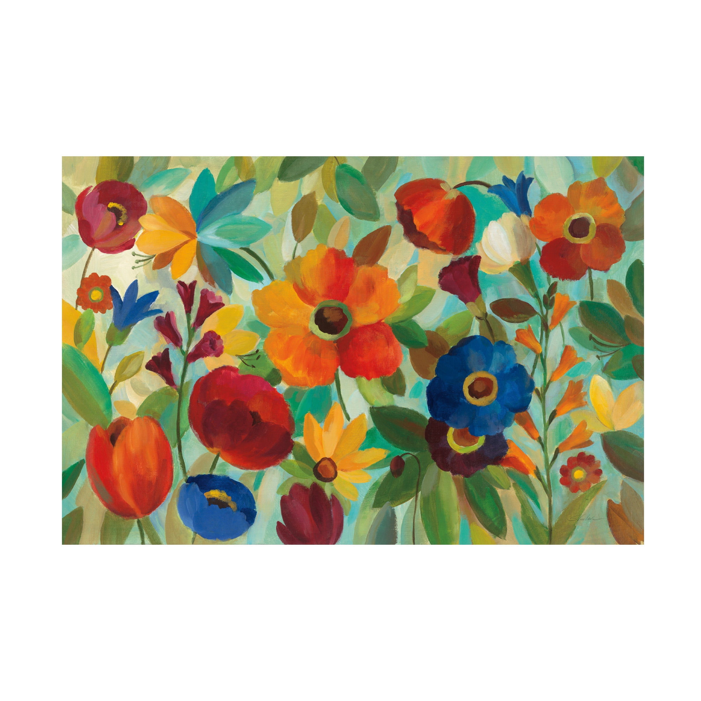 Silvia Vassileva 'Summer Floral V' Canvas Art
