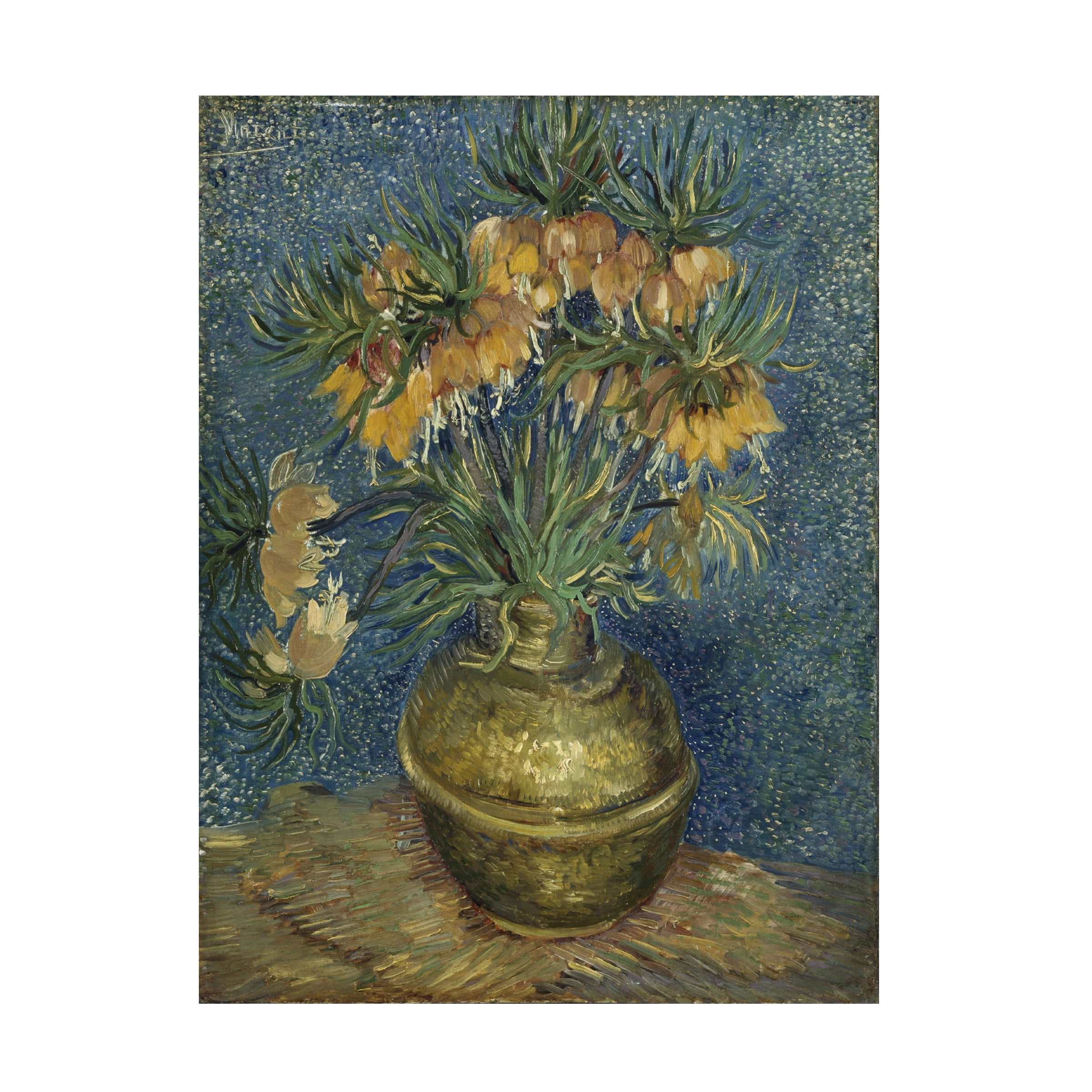 Van Gogh 'Fritillaries In A Copper Vase' Canvas Art