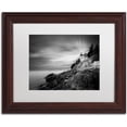 thumbnail image 1 of Moises Levy 'Bass Harbor Lighthouse' Matted Framed Art, 1 of 5