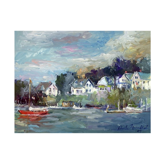 Trademark Fine Art Richard Wallich Dock Canvas Wall Art - 14x19