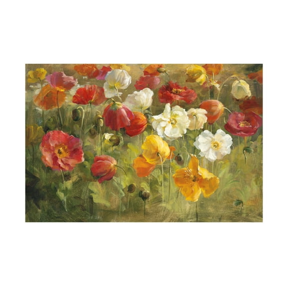 Danhui Nai 'Poppy Field Painting' Canvas Art
