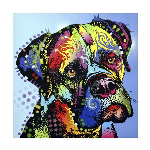 Trademark Fine Art Dean Russo Mastiff Warrior Canvas Wall Art - 18x18