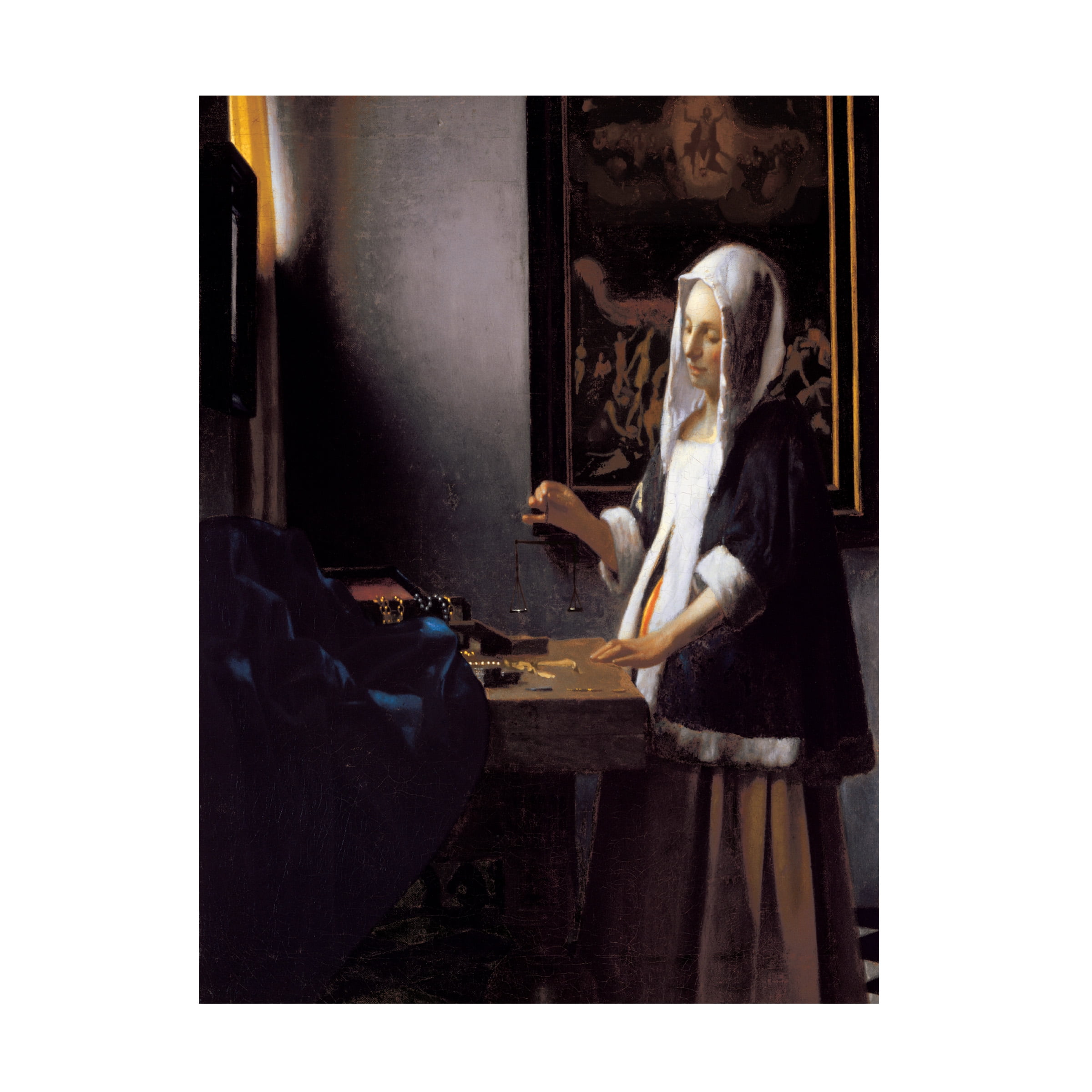 Johannes Vermeer 'Woman Holding a Balance' Canvas Art