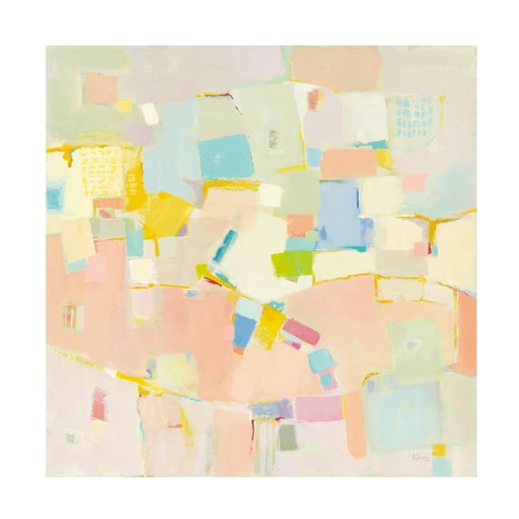 Trademark Fine Art Phyllis Adams Block Party Canvas Wall Art - 14x14