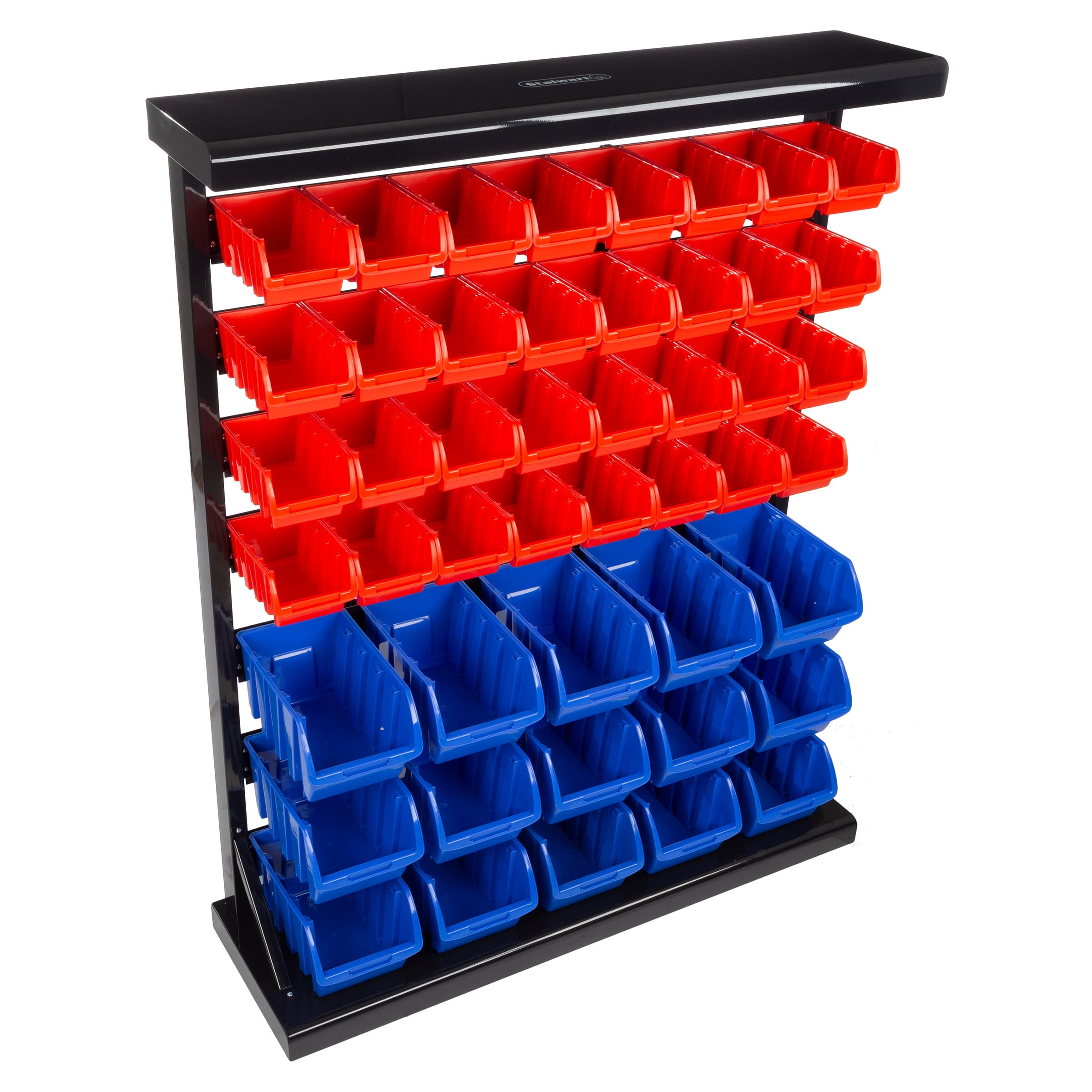 Wall Mount 47 Bin Storage Rack Organizer