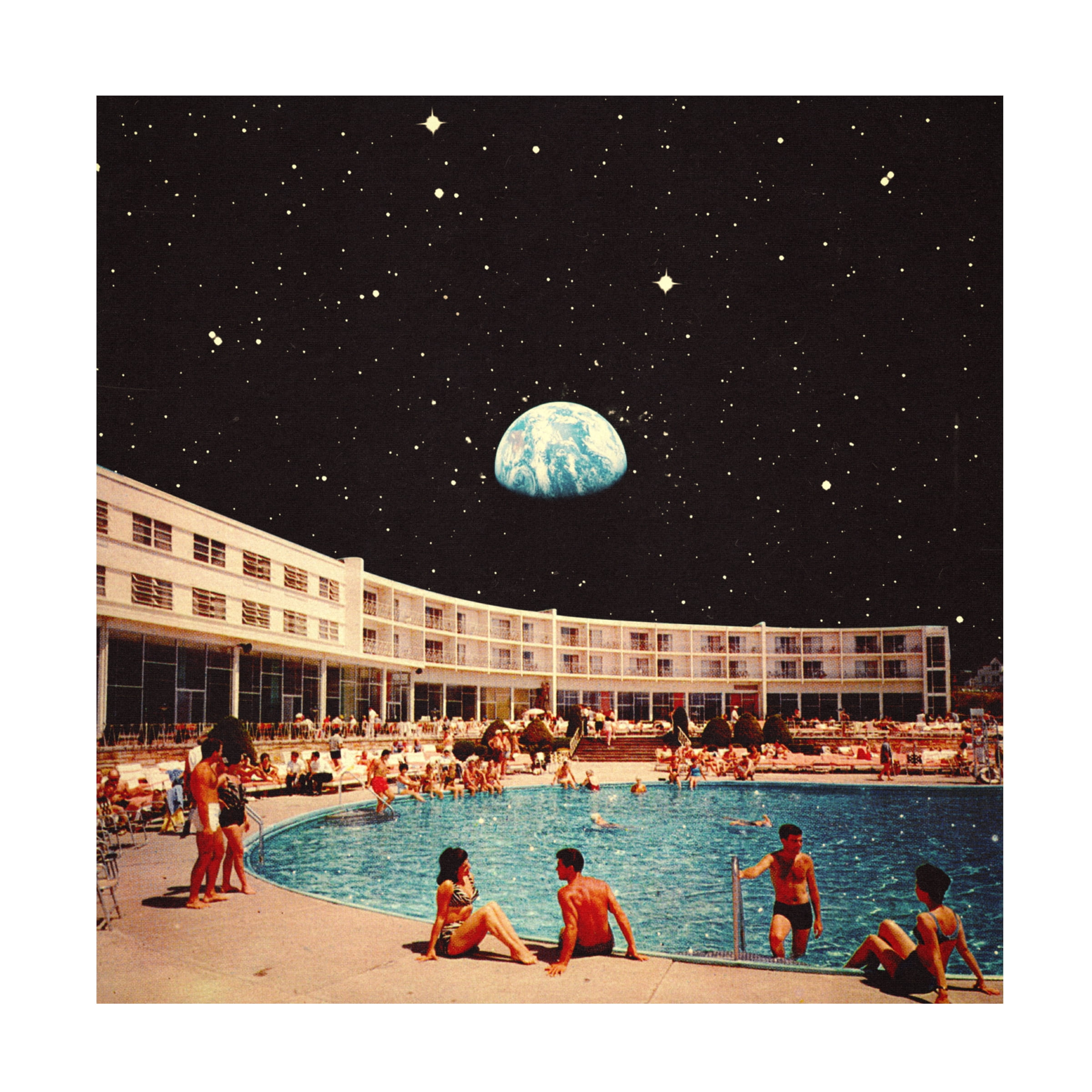 Taudalpoi 'Lunar Pool' Canvas Art