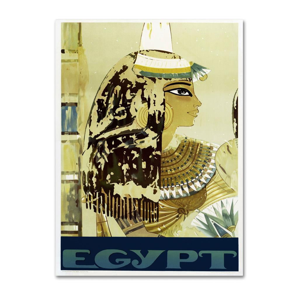 Vintage Apple Collection 'Visit Egypt Cleopatra' Canvas Art