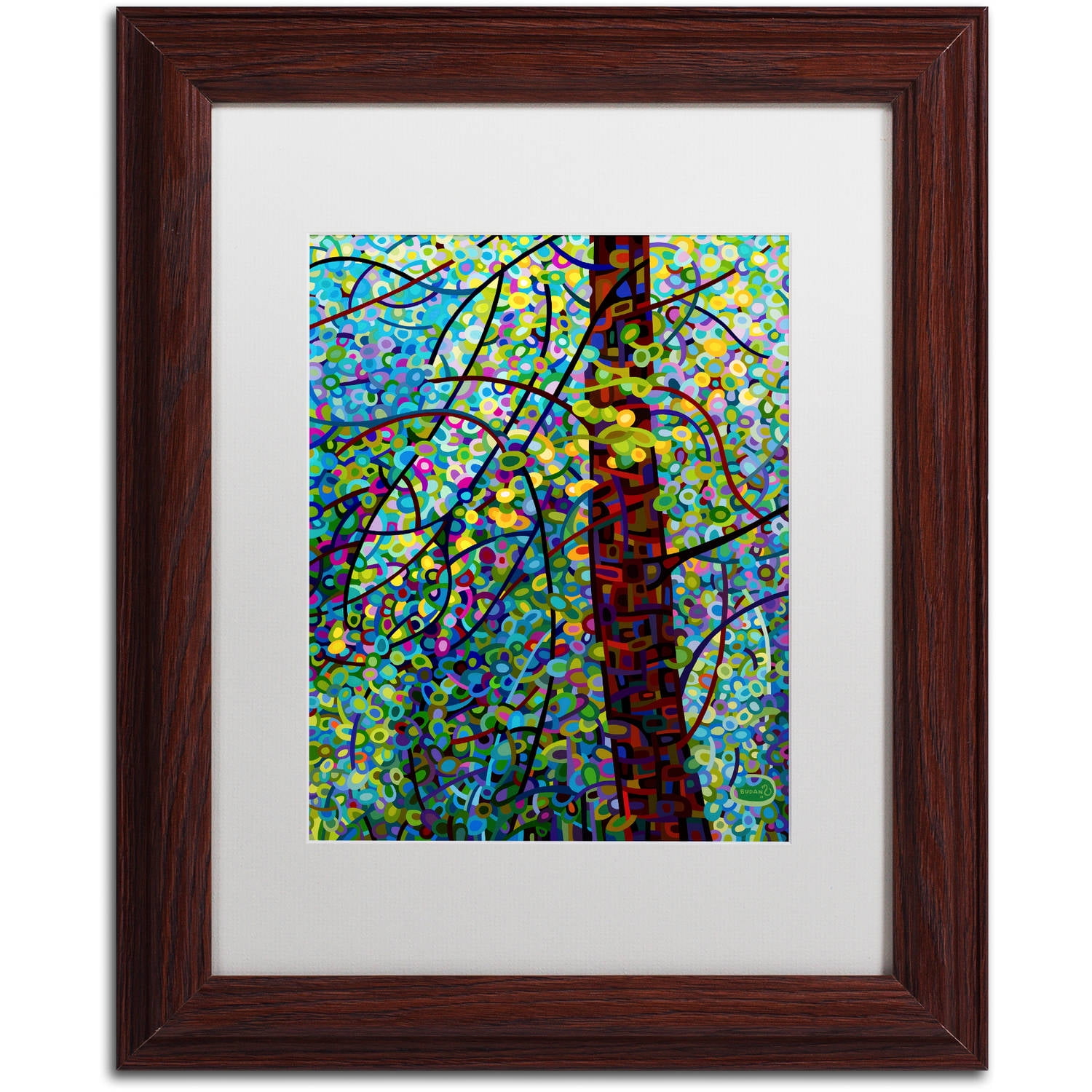 Mandy Budan 'Pine Sprites' Matted Framed Art