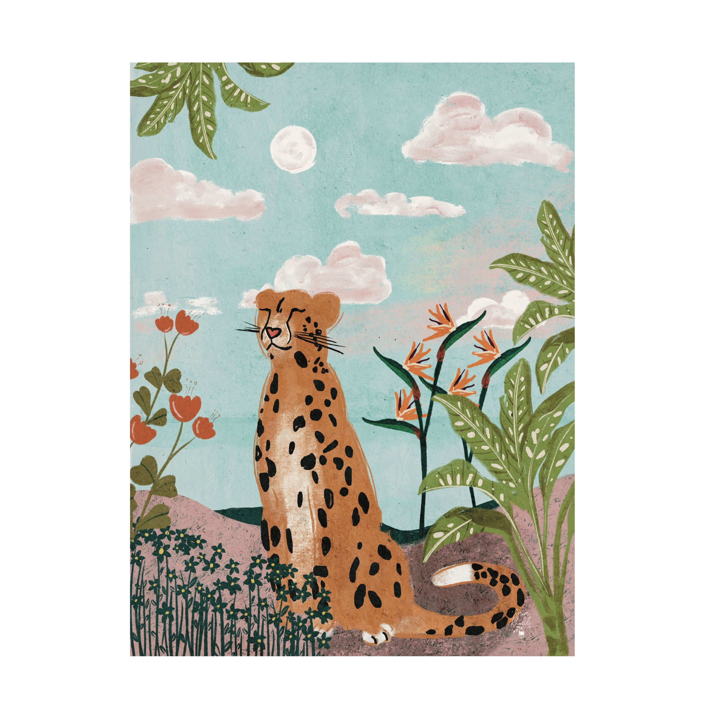 Erum Khalili 'Leopard In Jungle' Canvas Art