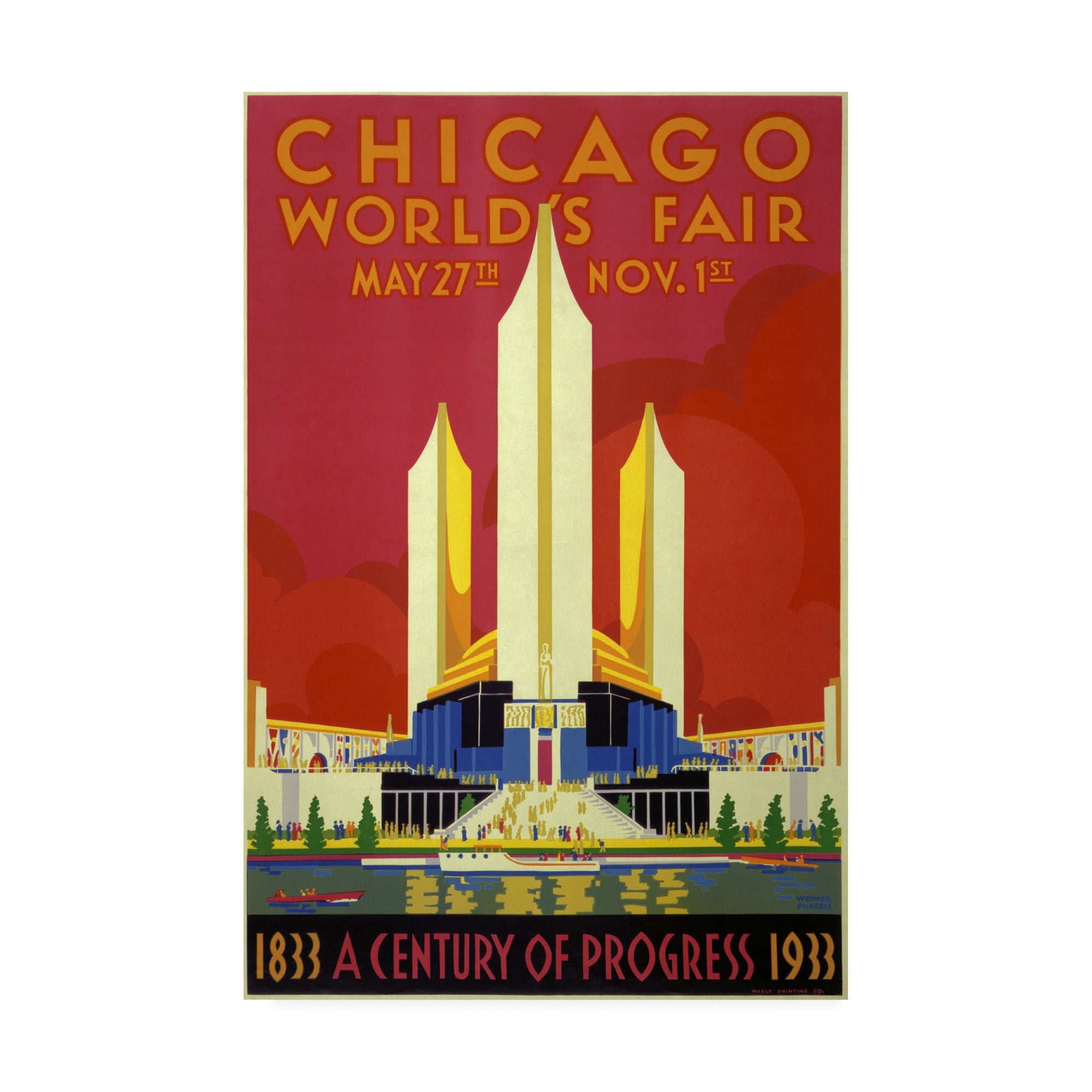 Unknown Artist 'Chicago Worlds Fair' Canvas Art