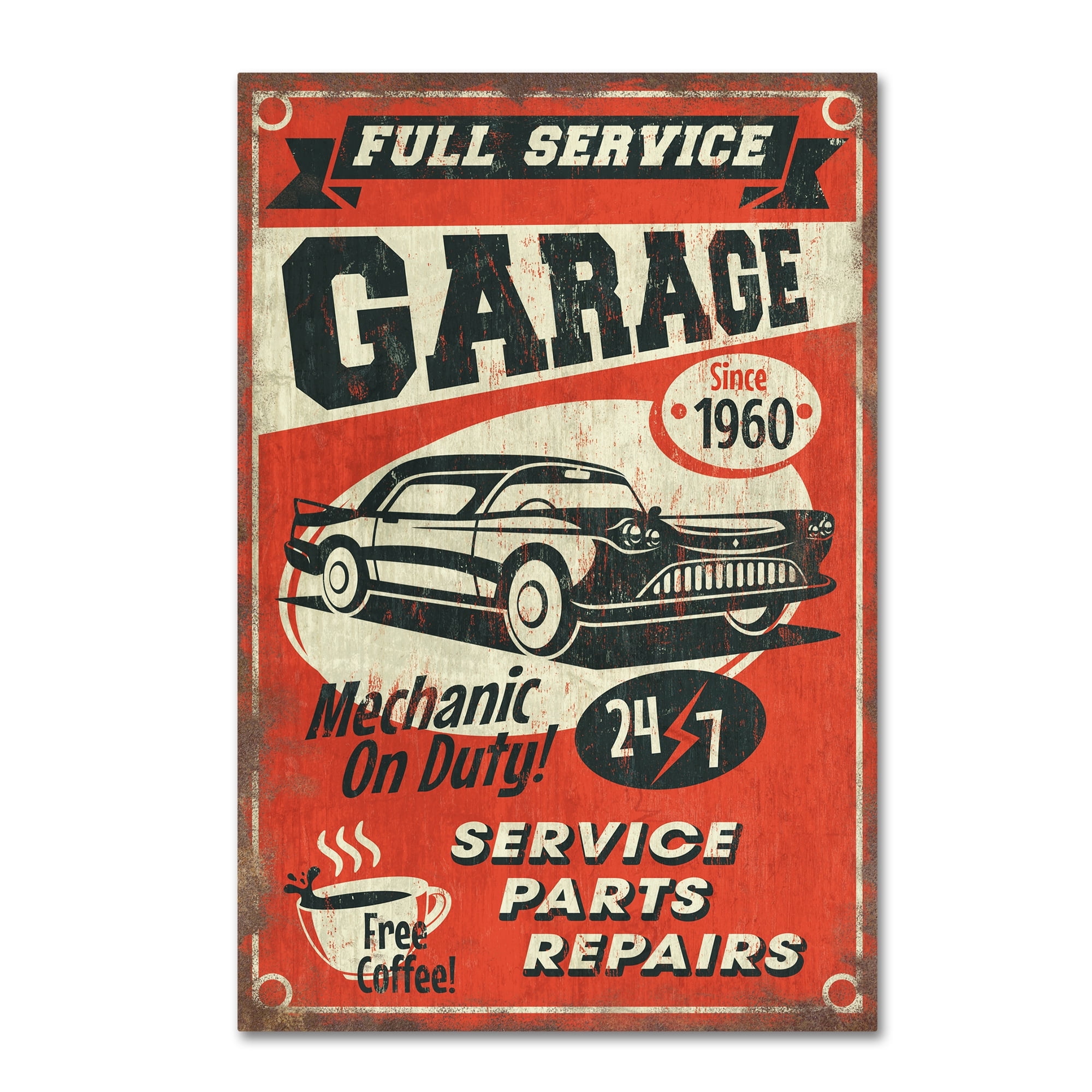 Lantern Press 'Car 4' Canvas Art