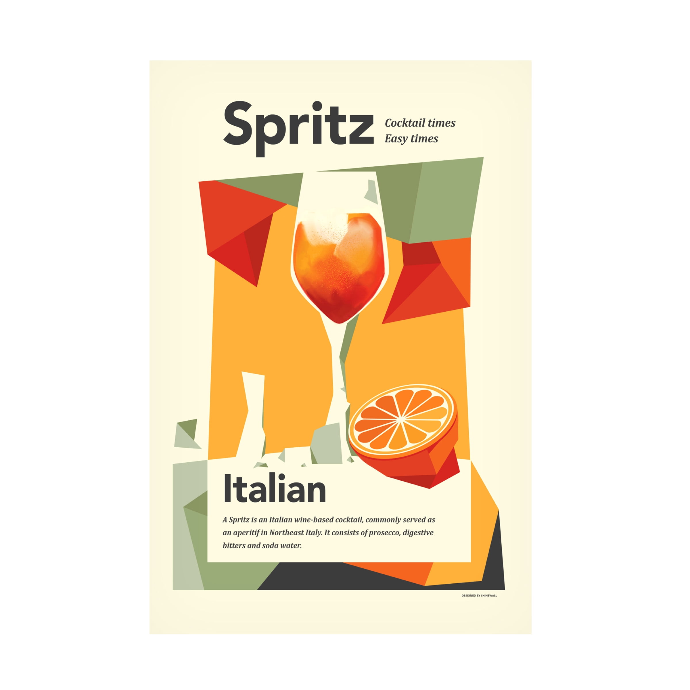 Dionisis Gemos 'Aperol spritz print' Canvas Art