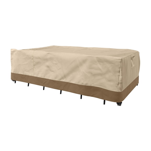 Pure Garden 88x58in Waterproof UV 50+ Outdoor Patio Table Cover, Beige