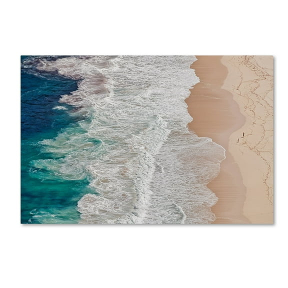 Andreas Feldtkeller 'Where The Ocean Ends ' Canvas Art