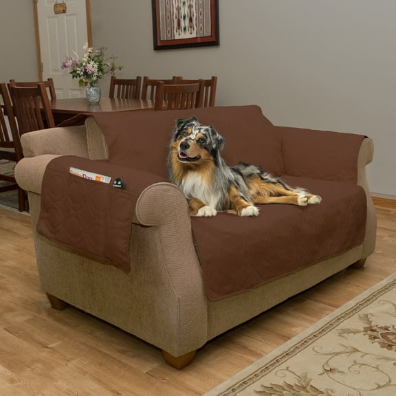 PETMAKER Waterproof Protective Love Seat Slipcover, Brown