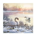 thumbnail image 1 of The Macneil Studio 'Winter Swans' Canvas Art, 1 of 4